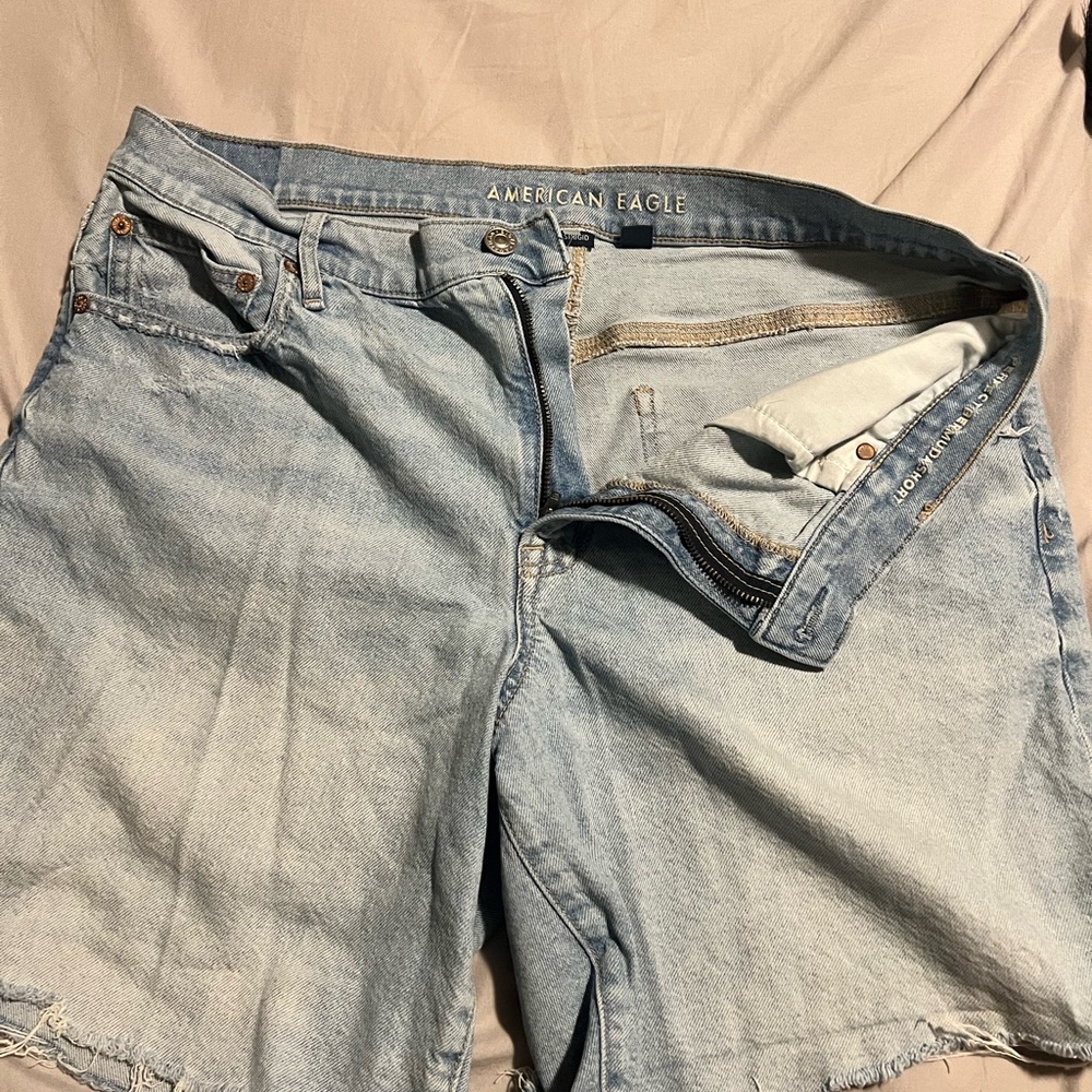 American Eagle Light Blue Bermuda Shorts